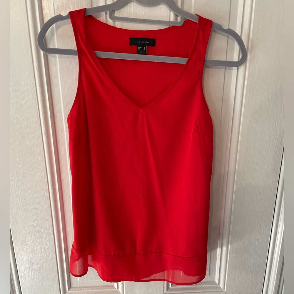 Red Sheer Tank
